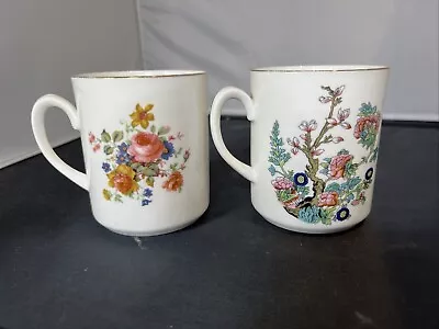 Buy Vintage Jason Works Nanrich Pottery Fine China Indian Tree Floral Mugs X2 • 9.90£
