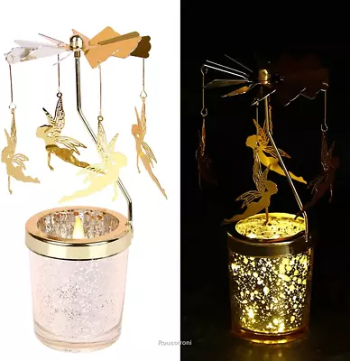 Buy Glass Candle Holder, Crystal Glass Metal Candle Holders Decoration, Golden Stick • 19.33£