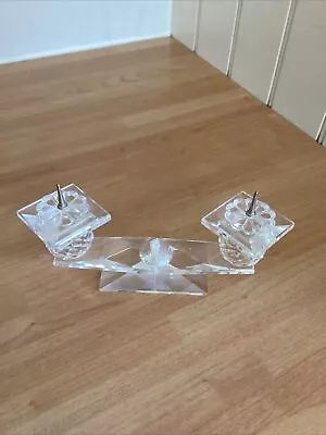 Buy Unusual Crystal Cut Glass Candlestick • 10£