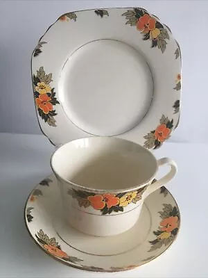 Buy Phoenix Ware T F & S Ltd Floral Tea Cup Saucer Plate Trio Afternoon Tea Vintage • 5.99£