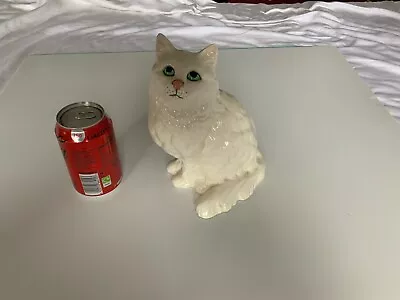 Buy Beswick - White Persian Cat In Sitting Position Reg No 1867 • 60£