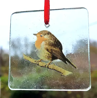 Buy Suncatcher Robin Bird Small Stained Glass Gift Decoration Window Robins Birds • 18£