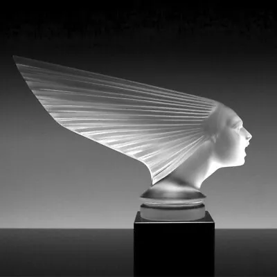 Buy Art Deco ' Victoire ' Hood Ornament Glass Sculpture 1930' H.Hoffmann By Lalique • 190.27£