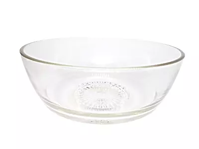 Buy Fostoria Clear Glass Bowl Vintage Sunburst Pattern Surrounded By Beaded Edge • 13.97£