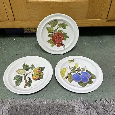 Buy Portmeirion Pomona 3 Side Plates 7.5” Fruit Pear,plum, Red Currant • 14.99£