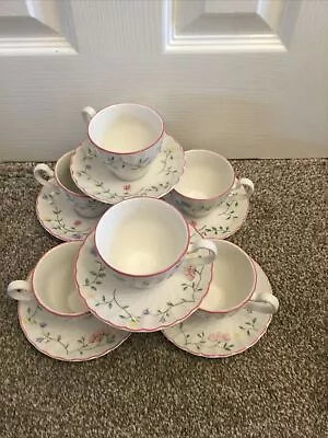 Buy 6 X Vintage Johnson Brothers Summer Chintz Pattern 6 X Cups & 6 X Saucers In Set • 12£