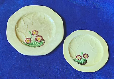 Buy Pair Of Vintage Art Deco Carlton Ware Plates - Wild Rose - Australian Design • 7£