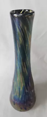 Buy Stunning John Ditchfield Studio Art Glass Tall Vase, Vibrant Iridescent Design • 230£