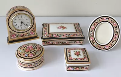 Buy 5 X Wedgwood Clio Pattern~ Clock/Photo Frame & 3 Dishes • 15.50£