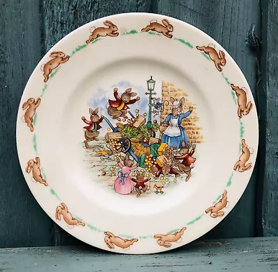 Buy Vintage Royal Doulton Bunnykins Vegetable Stall Side Plate • 5£