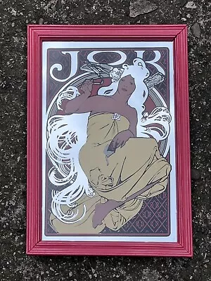 Buy Alphonse Mucha JOB Cigarette Paper Art Nouveau Glass Mirror Picture Vintage • 49.99£