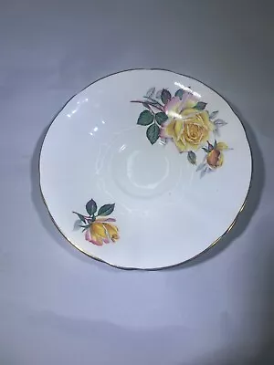Buy Windsor Bone China Delphine Yellow Rose Pattern Tea Cup Saucer ONLY • 13.98£