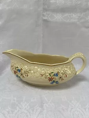 Buy Vintage 1930s Crown Ducal Florentine Gravy Boat Decorated With Harebells • 15£