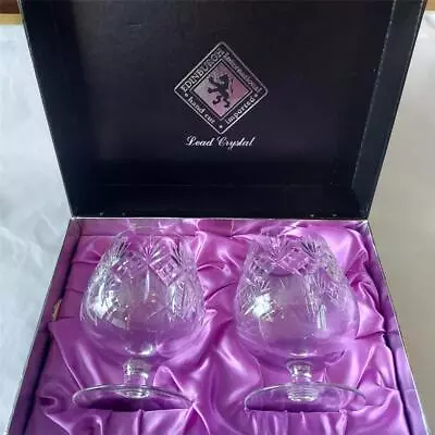 Buy 2 X  Edinburgh International  Crystal  Brandy  Glasses  12 Cm Tall Boxed • 18.98£