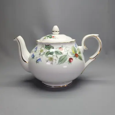 Buy Vintage Duchess Bone China Footed Teapot Strawberry Fields 5.5  • 58.67£