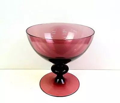 Buy Imperial Glass Continental Pattern Amethyst Wafer Stem 4  Champagne Sherbet 1930 • 16.28£