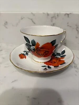 Buy Royal Vale Bone China Tea Cup And Saucer Floral Design Made In England • 10.16£
