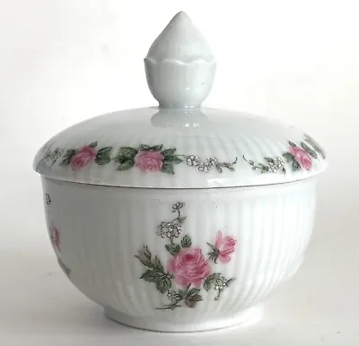 Buy VTG KAISER CROWN PORCELAIN 2  Lidded Trinket Sweet BOWL West GERMANY Pink Roses • 18.59£