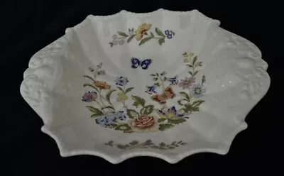 Buy Aynsley  Cottage Garden Dish Scalloped Fine English Bone China 8.2 Ins Vintage • 6.50£