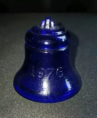 Buy Degenhart Art Glass Bicentennial Liberty Bell Cobalt Blue 1776-1976  • 11.18£