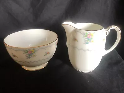 Buy Art Deco Royal Grafton  China Hand Painted Sugar Bowl & Milk Jug • 18£
