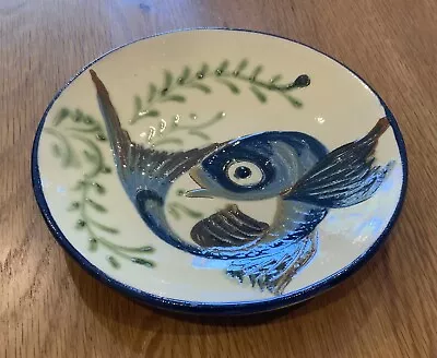 Buy Vintage Puigdemont Wall Dish Bowl Fish Design Spanish Studio Pottery • 29£