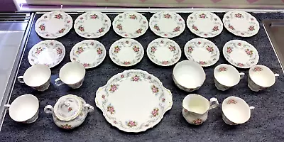 Buy Stunning Vintage 22-Piece Royal Albert Tranquility Tea Set In English Bone China • 375£