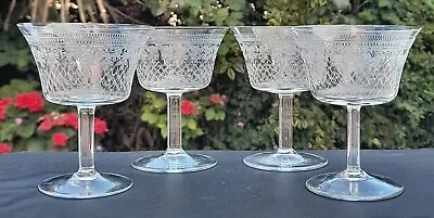 Buy 4 X PALL MALL LADY HAMILTON SMALL CHAMPAGNE / LIQUEUR COUPES / GLASSES • 20£