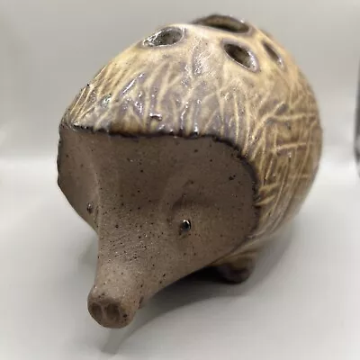 Buy Studio Pottery Hedgehog Vase ‘Flower Frog’. Signed To The Base • 9.99£