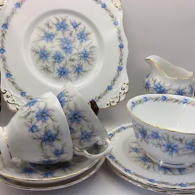 Buy 9 Royal Tuscan Bone China Tea Set - Love In The Mist - • 17.99£