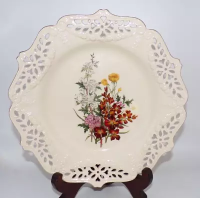 Buy Royal Creameare Paul Jerrard Floral Gift Butter Cups Design Plate Pierced Border • 15£