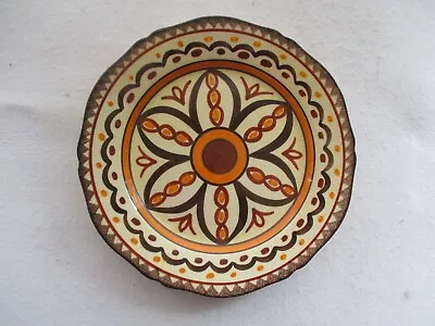 Buy Vintage Quimper Pottery 1970s Plate, Geometric Design, Signed • 10£