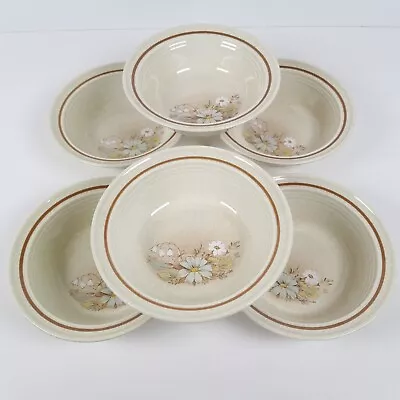 Buy Royal Doulton Lambethware Florinda Rim Fruit Dessert Bowls Vintage England X 6 • 27.66£