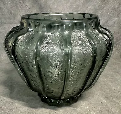 Buy Daum Nancy France Acid Etched Olive Green Vase Signed French Art Deco Nouveau • 1,118.32£