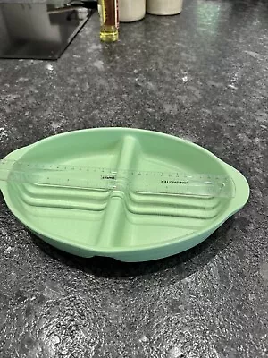 Buy Cloverleaf Pottery Stoneware Green Split Serving Dish Ovenproof 33cm • 5£