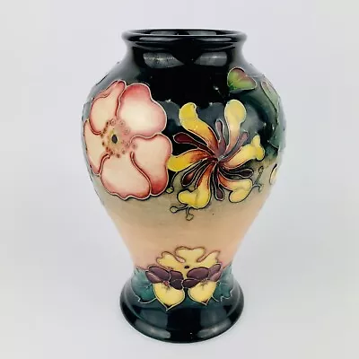 Buy Moorcroft Pottery Vintage Oberon Honeysuckle Baluster Vase Rachel Bishop 1994 • 152.07£