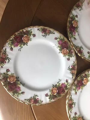 Buy Royal Albert Old Country Roses 8” Fish/ Breakfast Plates. Set Of 8 • 40£