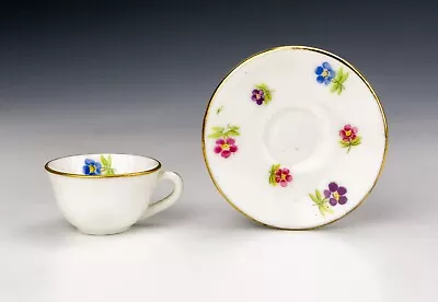Buy Antique Foley Porcelain - Miniature Flower Decorated Cup & Saucer • 0.99£