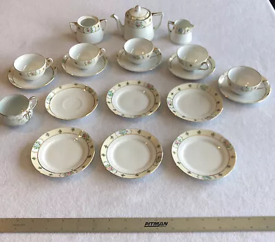 Buy Early 20th Vintage Hand Painted Nippon Porcelain Child's Toy Tea Set ~ 22 Pieces • 143.91£