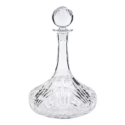 Buy Waterford Marquis  Brookside  Blown Crystal Ships Decanter W/ Stopper • 55.90£