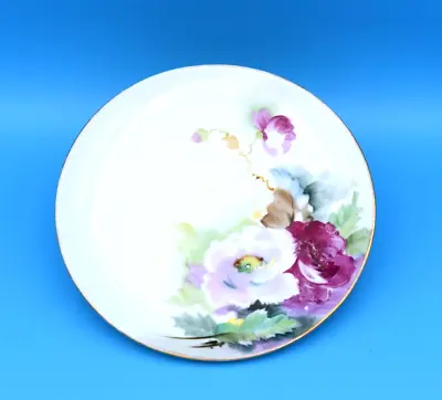 Buy Antique Hand-painted Floral Noritake Nippon Bread Or Dessert Plate 8  Purple • 13.97£