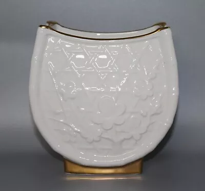 Buy Vintage Noritake Ivory China Vase With Gold Trim 21 Japan • 20.49£