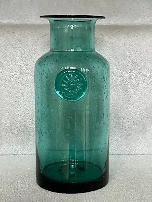 Buy Dartington Crystal Daisy Flower Bottle Vase, Green. H21cm • 14.99£