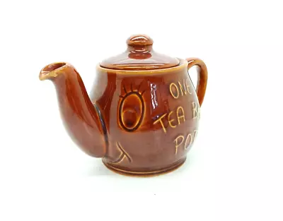 Buy Vintage 'one Tea Bag Pot' Sylvac Brown Mini Teapot (chipped) • 0.99£