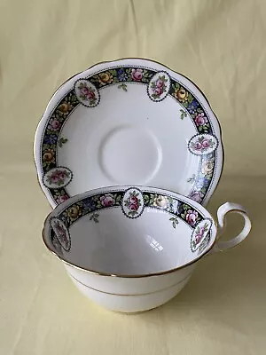 Buy AYNSLEY Vintage Fine Bone China Tea Cup & Saucer Set. Hand Painted. Normal Size. • 18£