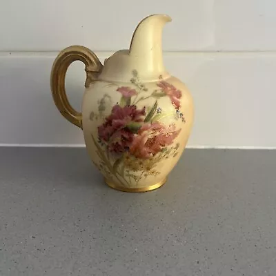 Buy Royal Worcester Flat Back Jug 1094 Blush Ivory Antique Jug Height 12cm • 0.99£