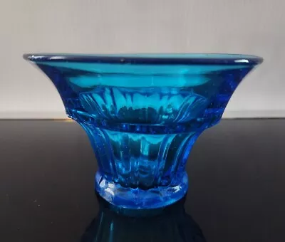 Buy Art Deco Blue Vase Or Candle Holder - 8cm - Ref V001 • 6.99£
