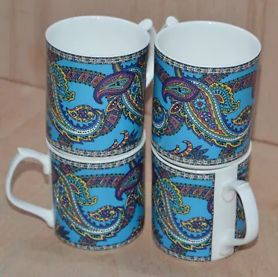 Buy Paisley Coffee Mugs Vintage St Michael M&S Tea Marks And Spencer SET OF 4 • 13.95£