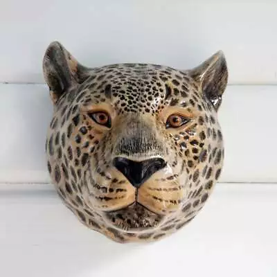 Buy Leopard Wall Vase By Quail Ceramics Big Cat Pottery Vase • 44.95£