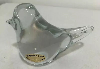 Buy Wedgwood Clear Glass Paperweight Bird Vintage 1970's Ref RSW70/SG70 • 20£